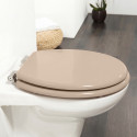Toilet seat MDF CLÉO Beige -  stainless steel hinges MSV