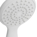 Pommeau de douche Vicente Blanc matt Ø 80 mm avec support mural et flexible 150 cm