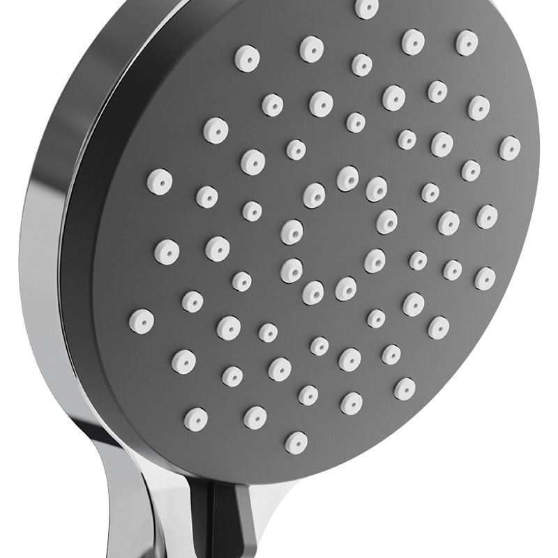 Pommeau de douche MSV Isao Ø 100 mm avec flexible 150 cm – 3 fonctions – Économie d'eau 69 % – Chromé