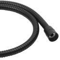 Flexible de douche MSV Teddy 1,50 m Ø14 mm – Double verrouillage anti-torsion – Noir mat