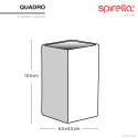 Goblet Ceramique QUADRO Noir Spirella