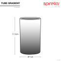 Vaso Cerámico TUBE GRADIENT Negro Spirella