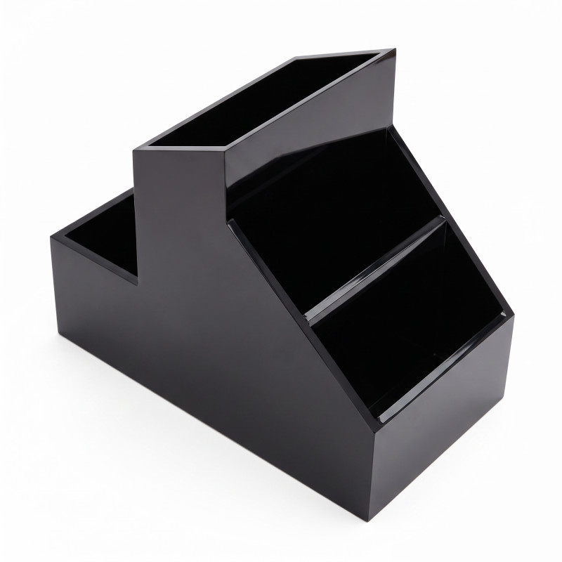 compartiment de rangement simple ABS SKYLINE Noir Spirella