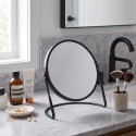 Miroir grossissant sur pied Acier AKIRA Noir mat Spirella