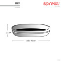 Polyresin soap dish BLY Black & Gold Spirella