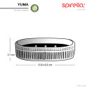 Porte savon Polyrésine & Bambou YUMA Noir & Blanc Spirella