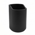Vaso negro de poliresina SYBELLA Spirella