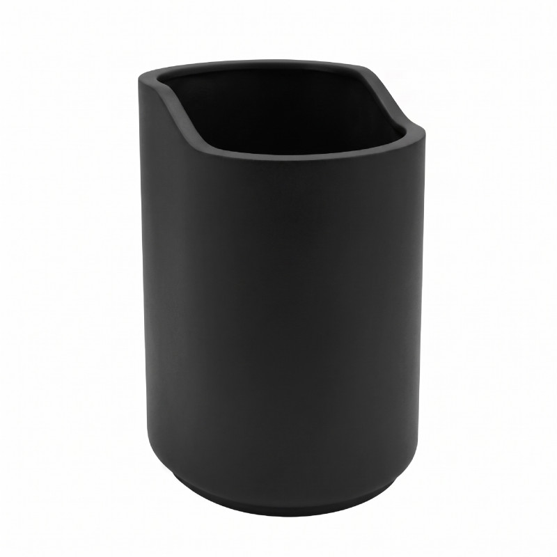 Vaso negro de poliresina SYBELLA Spirella