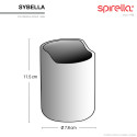 SYBELLA Polyresin-Becher Weiss Spirella