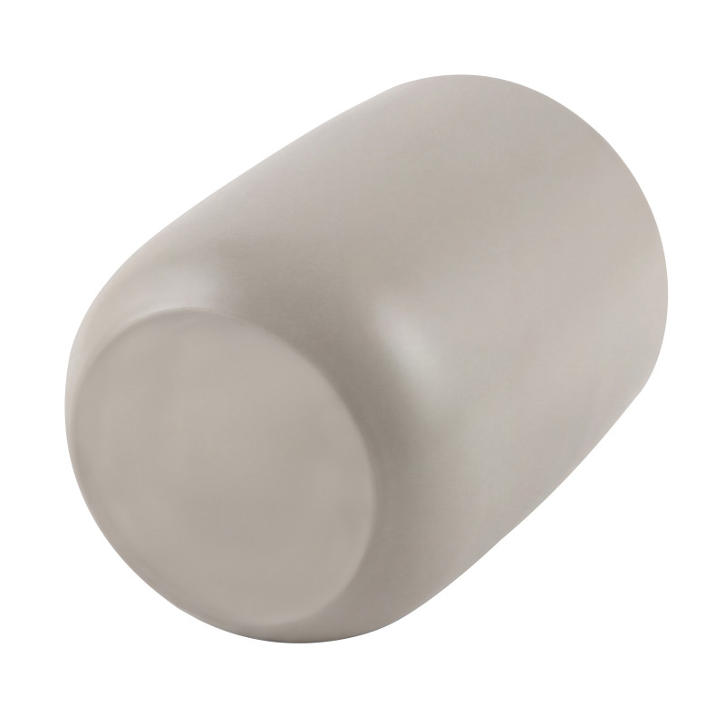 Vaso para baño ZAC de poliresina – Greige mate – Ø 8 cm x Al. 10,5 cm