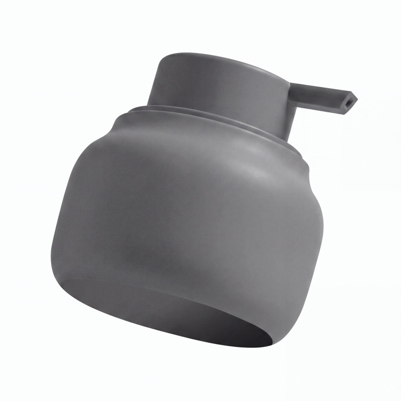 Dispenser per sapone ZAC in poliresina – 180 ml, finitura grigio scuro opaco