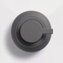 Dispensador de jabón ZAC de poliresina – 180 ml, acabado gris oscuro mate
