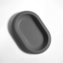 Porte-savon ZAC en polyresine – finition gris charbon mate, design moderne