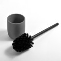 ZAC Toilet Brush in Polyresin – matte charcoal finish, modern and minimalist design
