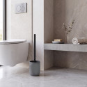 ZAC Toilet Brush in Polyresin – matte charcoal finish, modern and minimalist design