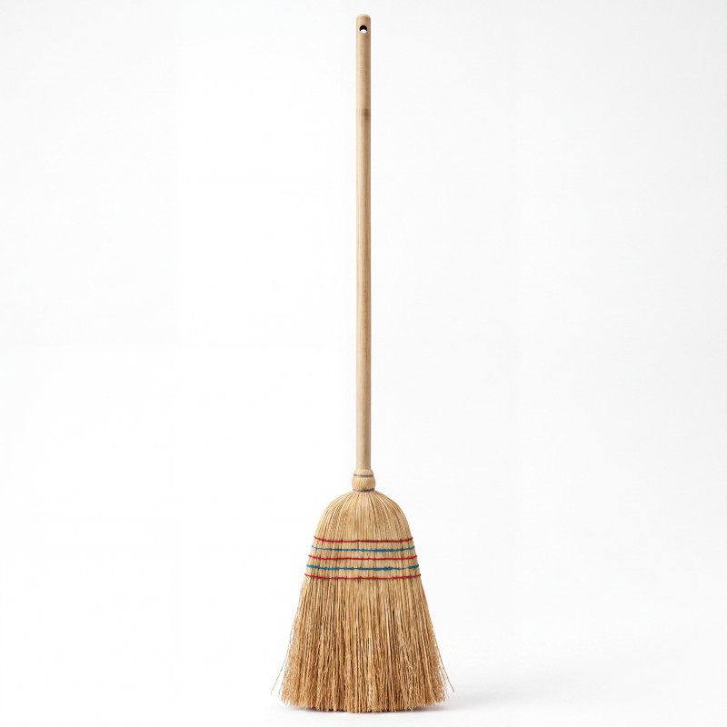 Balai traditionel extérieur en paille 136cm MSV