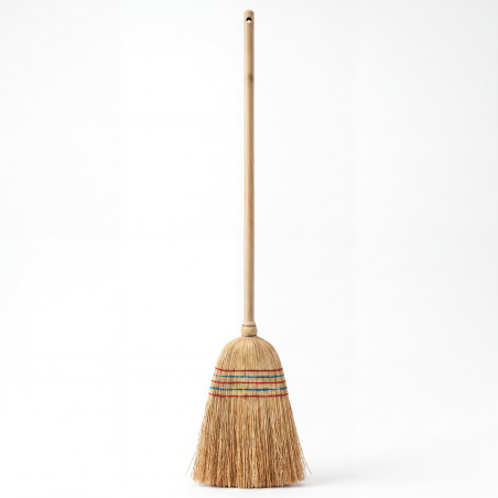 Scopa tradizionale in paglia da esterno 136cm Beige MSV