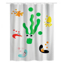Polyester Shower curtain SEA LIFE 180x200cm PREMIUM QUALITY Multicolor MSV