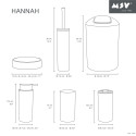 Set de 6 accesorios PP HANNAH Blanco MSV