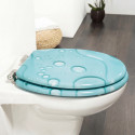 MSV WC-Sitz MDF MOANA Blau - Edelstahlscharniere