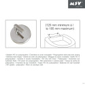 Toilet seat White - Stainless Steel Hinges MSV