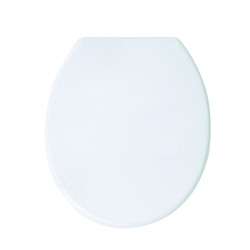 Sedile WC in PP bianco - Cerniere in acciaio inossidabile MSV