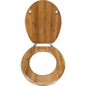 Sedile WC in bambù - Cerniere in acciaio inossidabile MSV