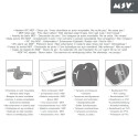 MSV WC-Sitz in braunem Kieferndekor  Edelstahlscharniere