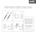 MSV Abattant Wc MDF en décor Pin Beige - Charnières PS