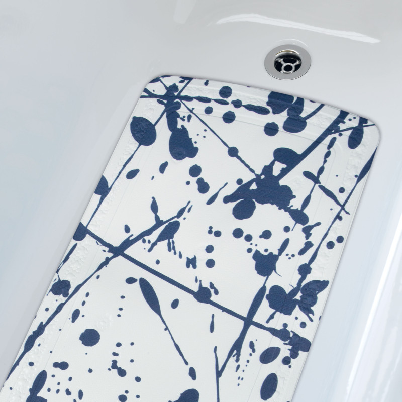BANG Tappetino per vasca in PVC 71x36 cm Spirella Blu
