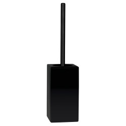 Brosse Wc avec support Céramique QUADRO Noir matt Spirella