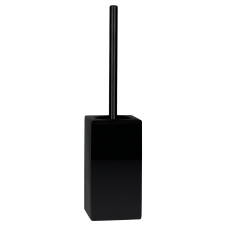 Brosse Wc avec support Céramique QUADRO Noir matt Spirella
