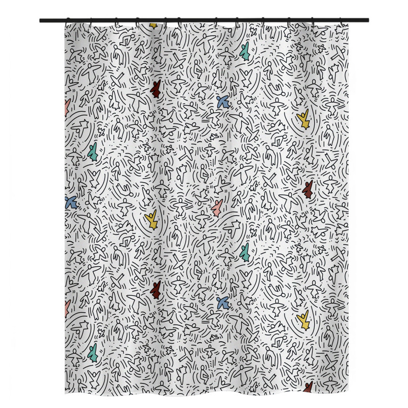 RIDEAU DE DOUCHE EN POLYESTER 180X200CM KARL