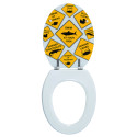 Abattant wc MDF DANGER - Charnières Zinc Spirella