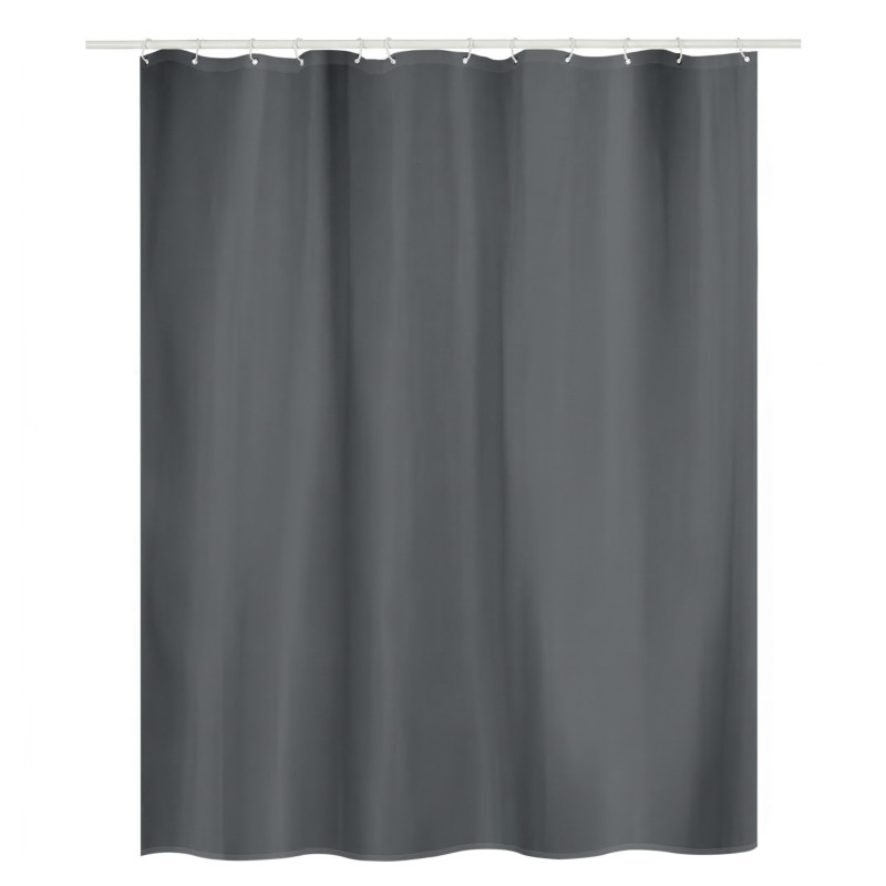 Spirelle Rideau de douche Polyester ATLAS 180x200cm Anthracite Spirella