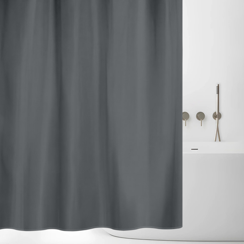 Cortina de ducha Poliéster ATLAS 180x200cm Anthracite Spirella