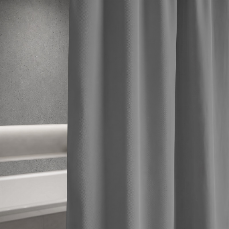 Cortina de ducha Poliéster ATLAS 180x200cm Anthracite Spirella