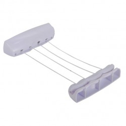MSV Clothes drying rack & Clothes rack 4 wires 14M PP & PS White