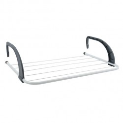 MSV Laundry drying rack special Balcony 3M Steel White & Black