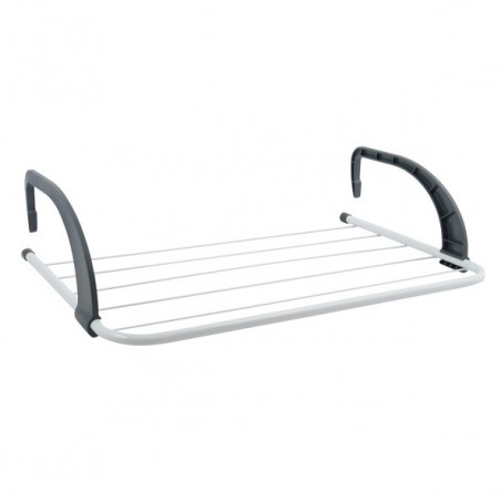 MSV Wäscheständer Special Balcony 3M Steel White & Black MSV