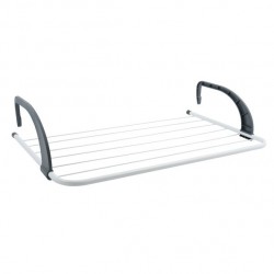 MSV Special balcony laundry drying rack 5M Steel White & Black