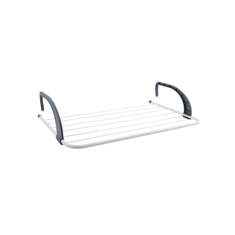 MSV Special balcony laundry drying rack 5M Steel White & Black MSV