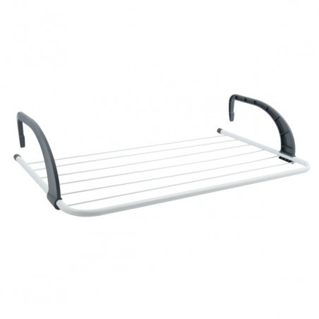Etendoir balcon 5M Acier Blanc & Noir MSV MSV