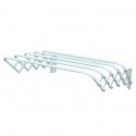 MSV Tendedero de Ropa de Pared Extensible Acero 3M Acero Blanco MSV