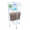 MSV Tower 3 Tier Clothes Drying Rack 23M White Steel MSV