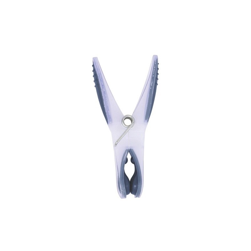 Lot de 12 Pinces à linge Bi matiere Gris MSV MSV