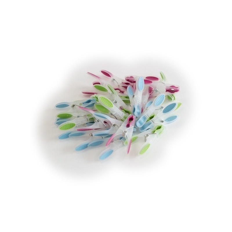 MSV Panier x24 Pinces à linge Bi-Matiere MSV