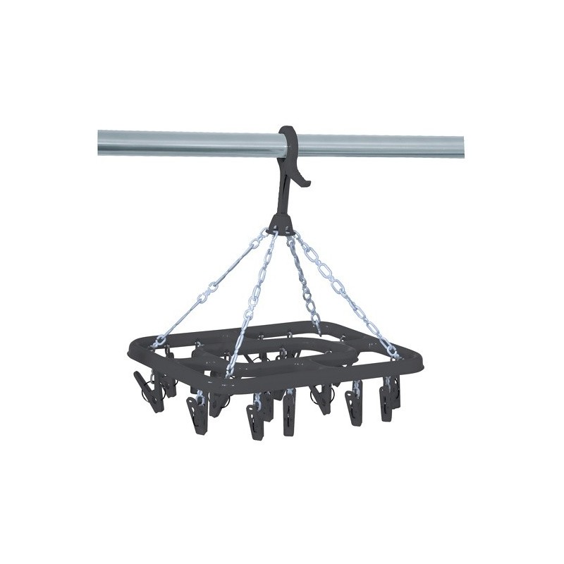MSV Secadora de ropa interior rectangular Gris MSV