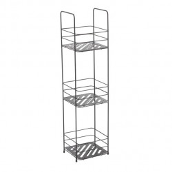 MSV Shower shelf 3 levels to be laid KERY Steel Black Matt