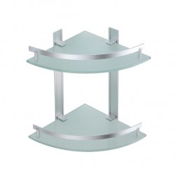 MSV Estante de ducha 2 niveles para fijar TABARCA Alu & Satin Glass MSV